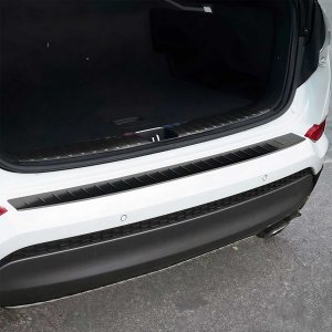 Hyundai Tucson Rear Bumper Sill Cover - Omac - S.Steel - Brushed Dark - '16-'18